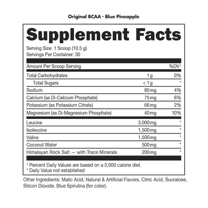 Bucked Up BCAA 2:1:1 - Blue Pineapple