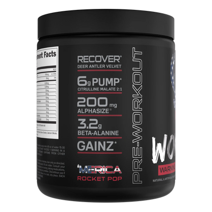 Bucked Up Woke AF - High Stim Pre-Workout - Rocket Pop (30 Servings)