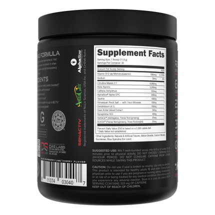 Bucked Up Woke AF - High Stim Pre-Workout - Rocket Pop (30 Servings)