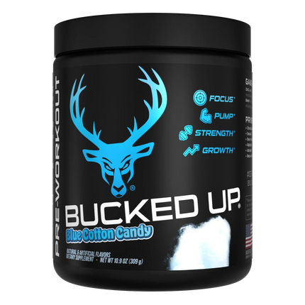 Bucked Up Pre-Workout - Blue Cotton Candy (30 Servings)