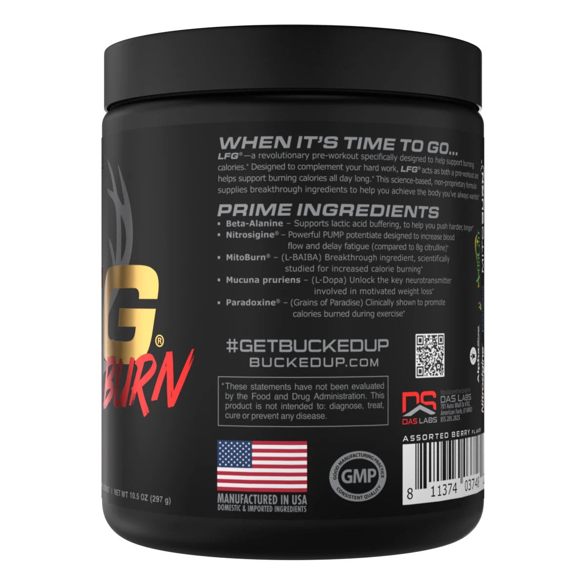Bucked Up LFG Thermo Pre-Workout - Koala Freak - Aussie Fruit (Peach/Mango)