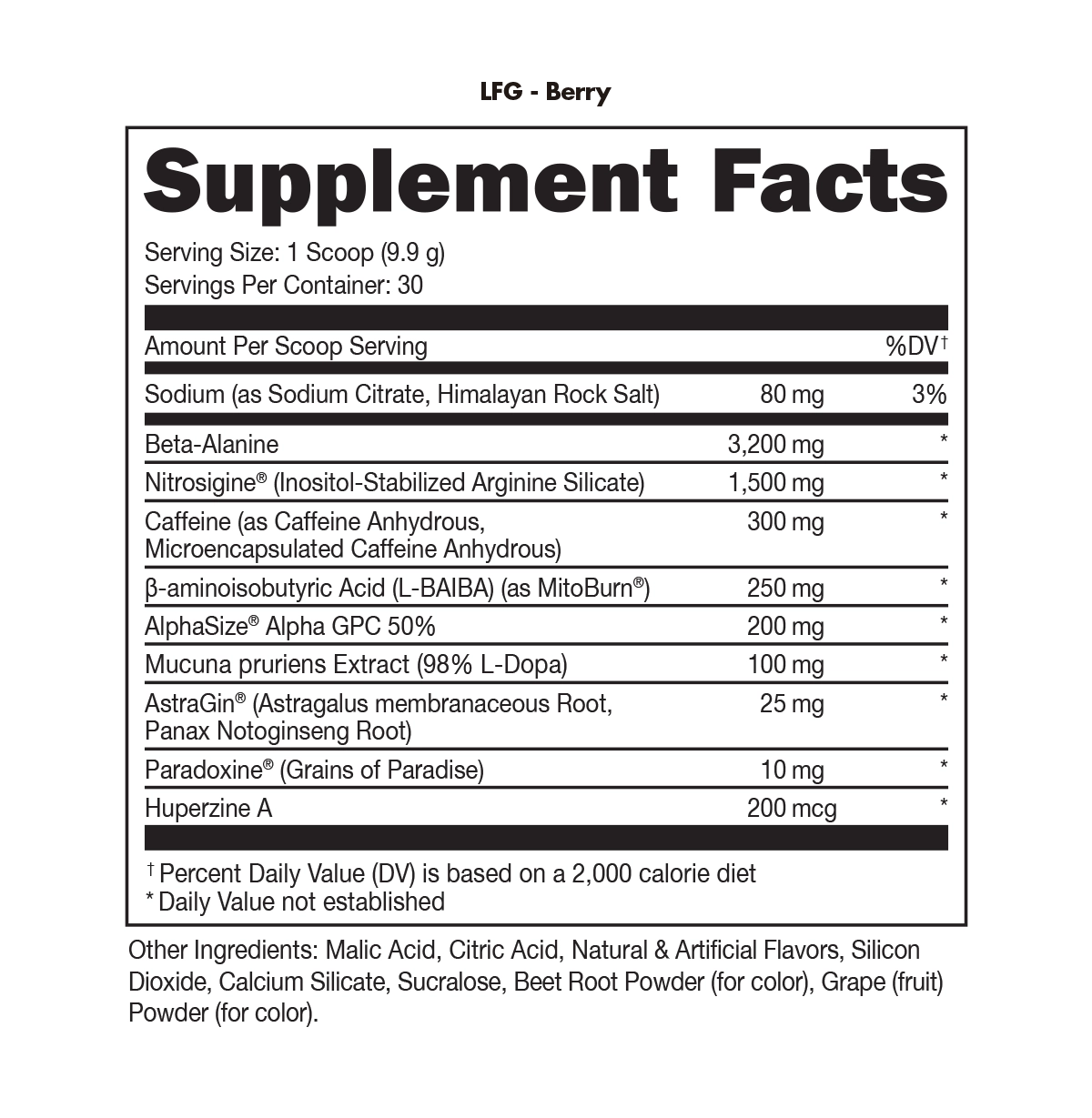 Bucked Up LFG Thermo Pre-Workout - Koala Freak - Aussie Fruit (Peach/Mango)