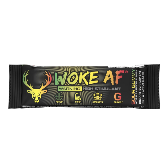 Bucked Up Woke AF Stick Pack - Single Serve Blood Raz Pre-Trainer
