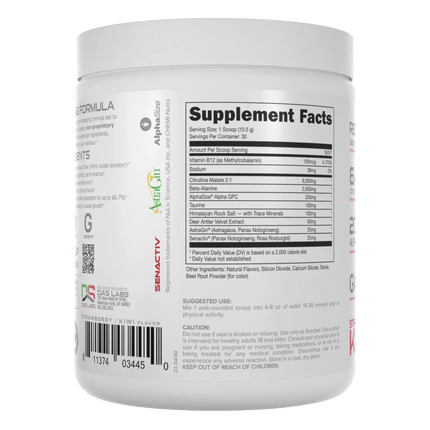 Bucked Up Stim Free Pre Workout - Pink Lemonade
