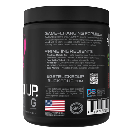 Bucked Up Pre-Workout - Miami (Stawberry/Mango/Pineapple) (30 Servings)
