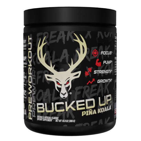 Bucked Up Woke AF - High Stim Pre-Workout - Koala Freak (Pina Colada) (30 Servings)