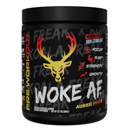 Bucked Up Woke AF - High Stim Pre-Workout - Koala Freak (Aussie Fruits) (30 Servings)