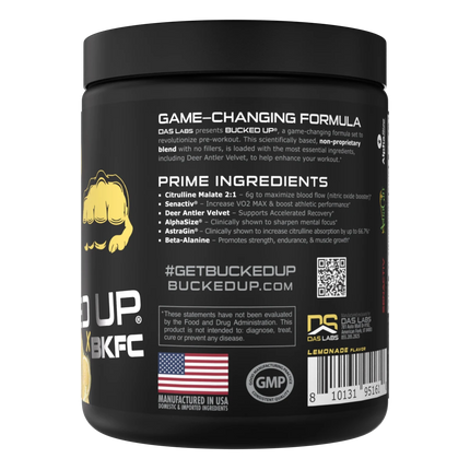 Bucked Up Pre-Workout - BKFC Lemonade (30 Servings)